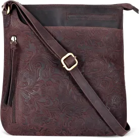 Leather Crossbody Bags for Women - Ladies Sling Handbags - Medium Cross body Purses Handbags - Purses For Women