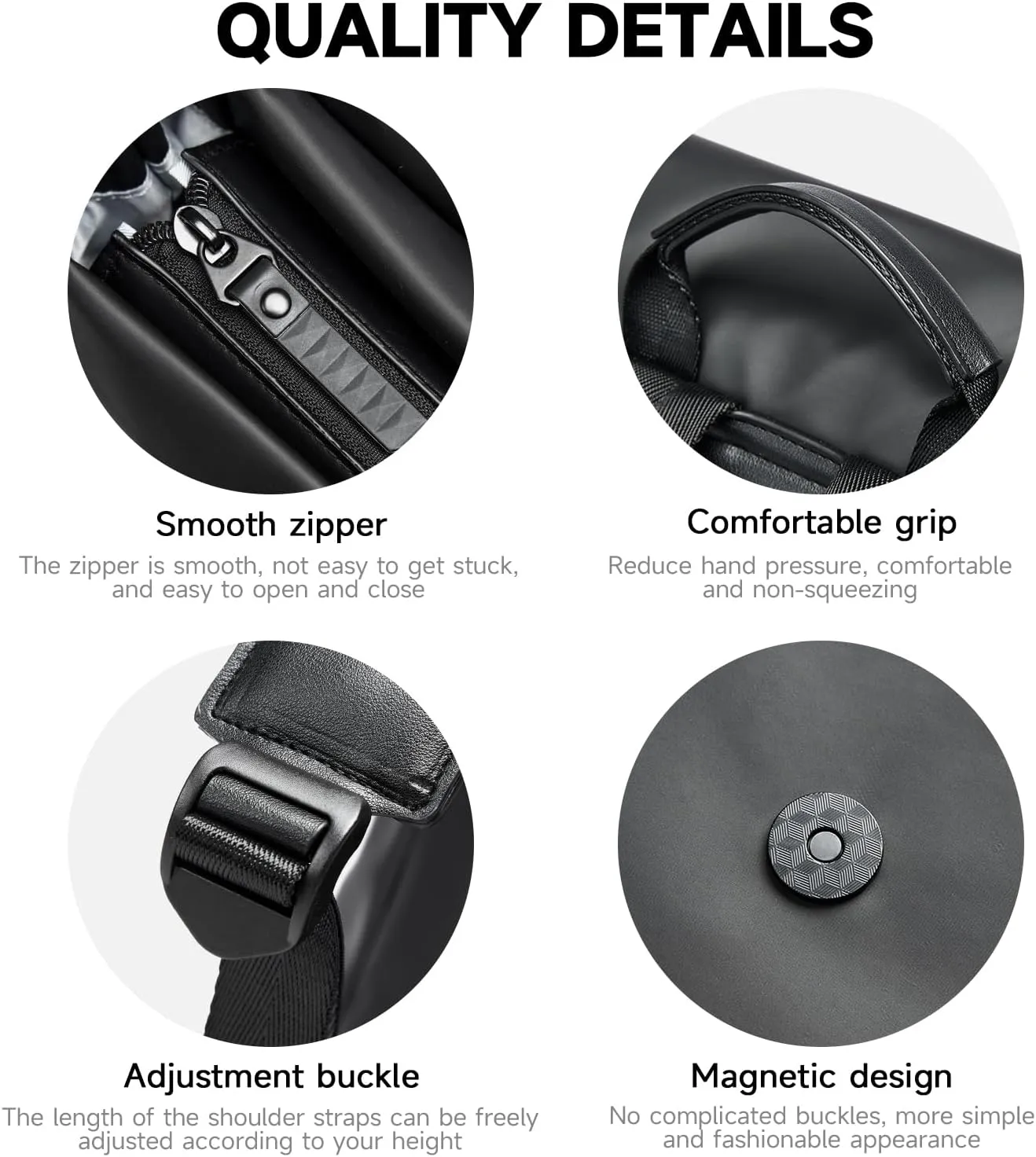 Leather Laptop Backpack Men,Vintage Leather Waterproof Travel Backpack Fit 15.6 Inch, Business College Backpacks Casual Daypacks Work Office Black