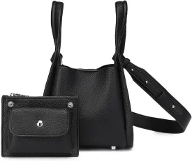 Leather Tote Bag Slouchy Handbag with Zipper Stylish for Women's