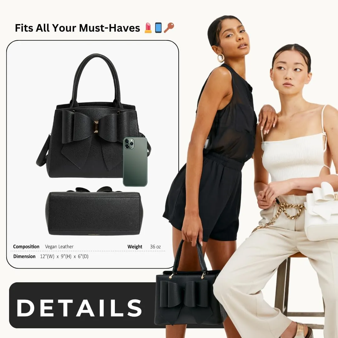 Like Dreams Small Purses for Women | Vegan Leather Cute Bow Purse | Elegant Crossbody Small Handbags for Women