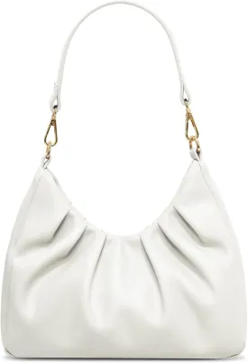 LIVACASA Shoulder Bags for Women, Cute Soft Small Clutch Purses,PU Leather Hobo Crossbody Tote Dumpling Bags with Pockets