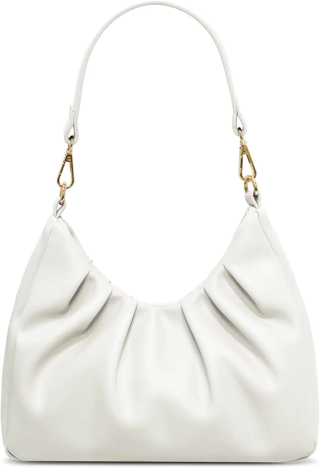 LIVACASA Shoulder Bags for Women, Cute Soft Small Clutch Purses,PU Leather Hobo Crossbody Tote Dumpling Bags with Pockets