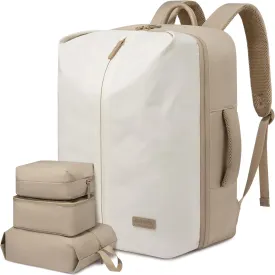 LOVEVOOK Travel Backpack for Women, Extra Large Carry On Bags for Airplanes, Waterproof Personal Item Travel Bag Flight Approved, Weekender Backpacks for Daily Work, 4pcs