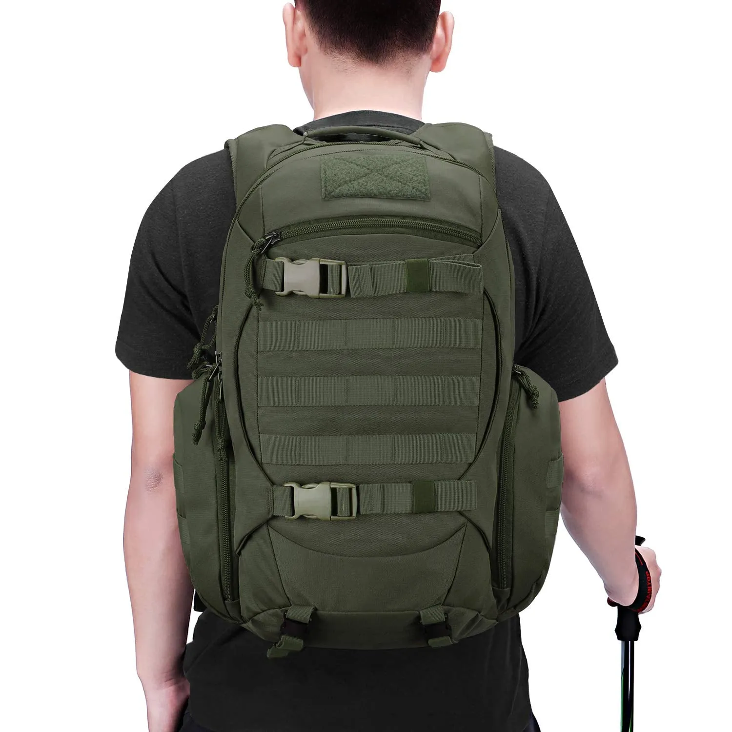 Mardingtop 28L Tactical Backpacks Molle Hiking daypacks for Camping Hiking Military Traveling 28L-Army Green