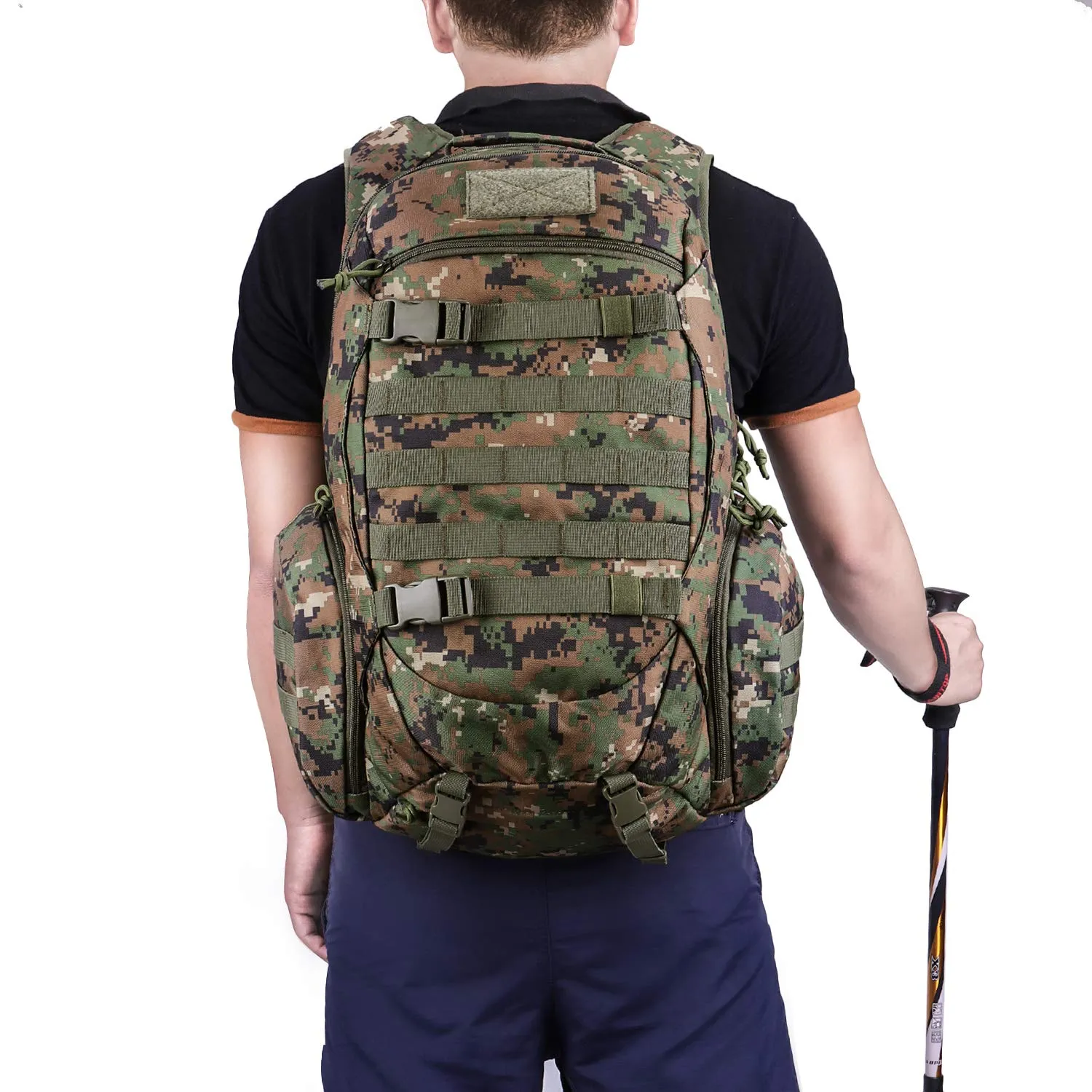 Mardingtop 35L Tactical Backpacks Molle Hiking daypacks for Camping Hiking Military Traveling Camo Army Green-5962
