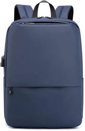 Men Business Backpack with USB Charging Port Women Daypacks College Bag Backpack Bag Men Daypacks College Travel Essentials Rucksack Blue