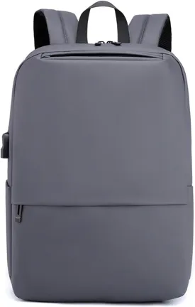 Men Business Backpack with USB Charging Port Women Daypacks College Bag Backpack Bag Men Daypacks College Travel Essentials Rucksack Grey