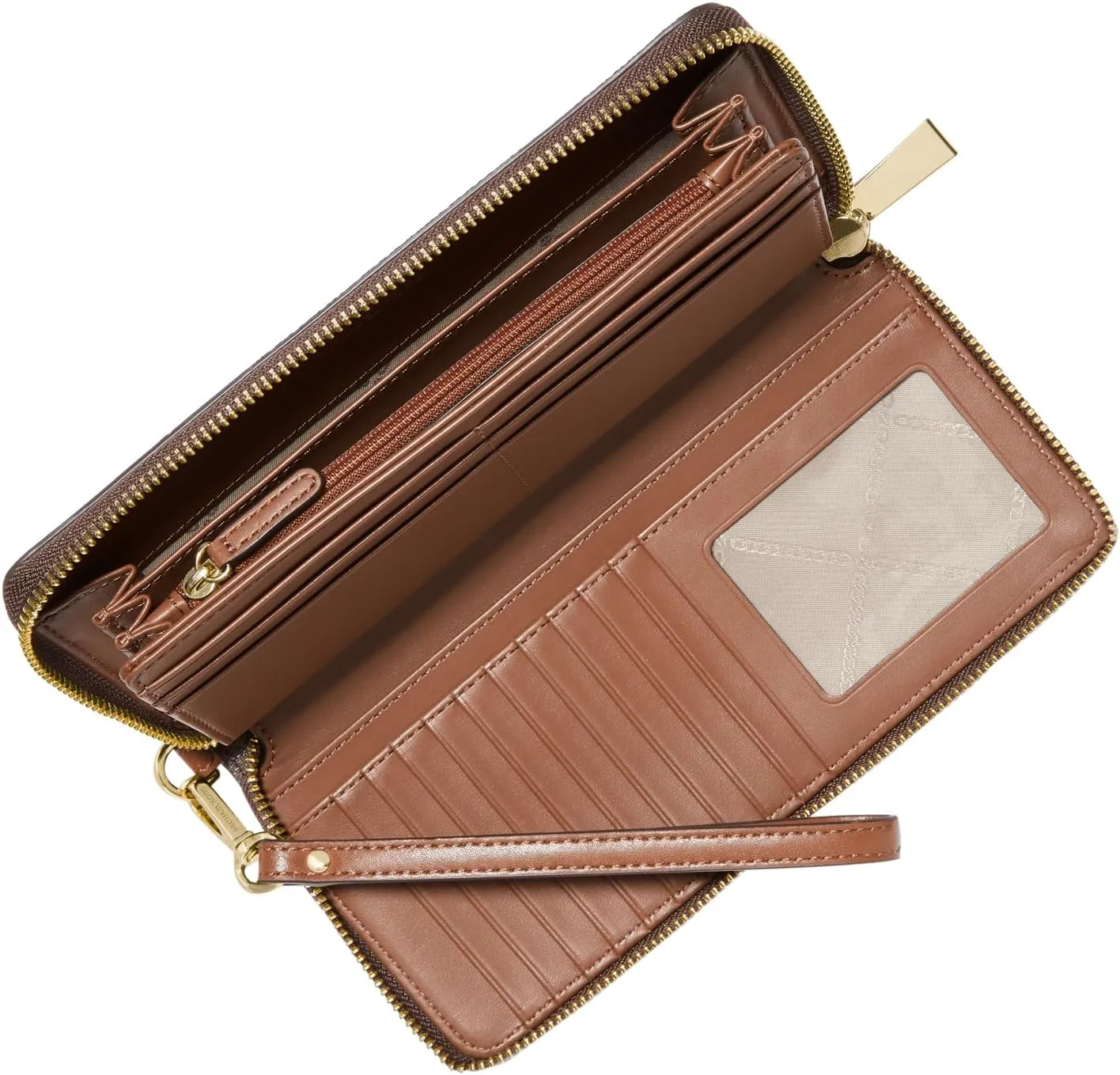 Michael Kors Women's Jet Set Travel Continental Wallet, Brown, One Size