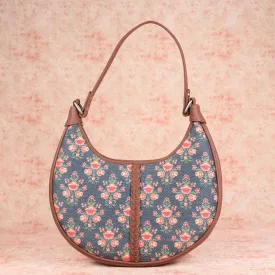 Mughal Garden Print Hobo Bag