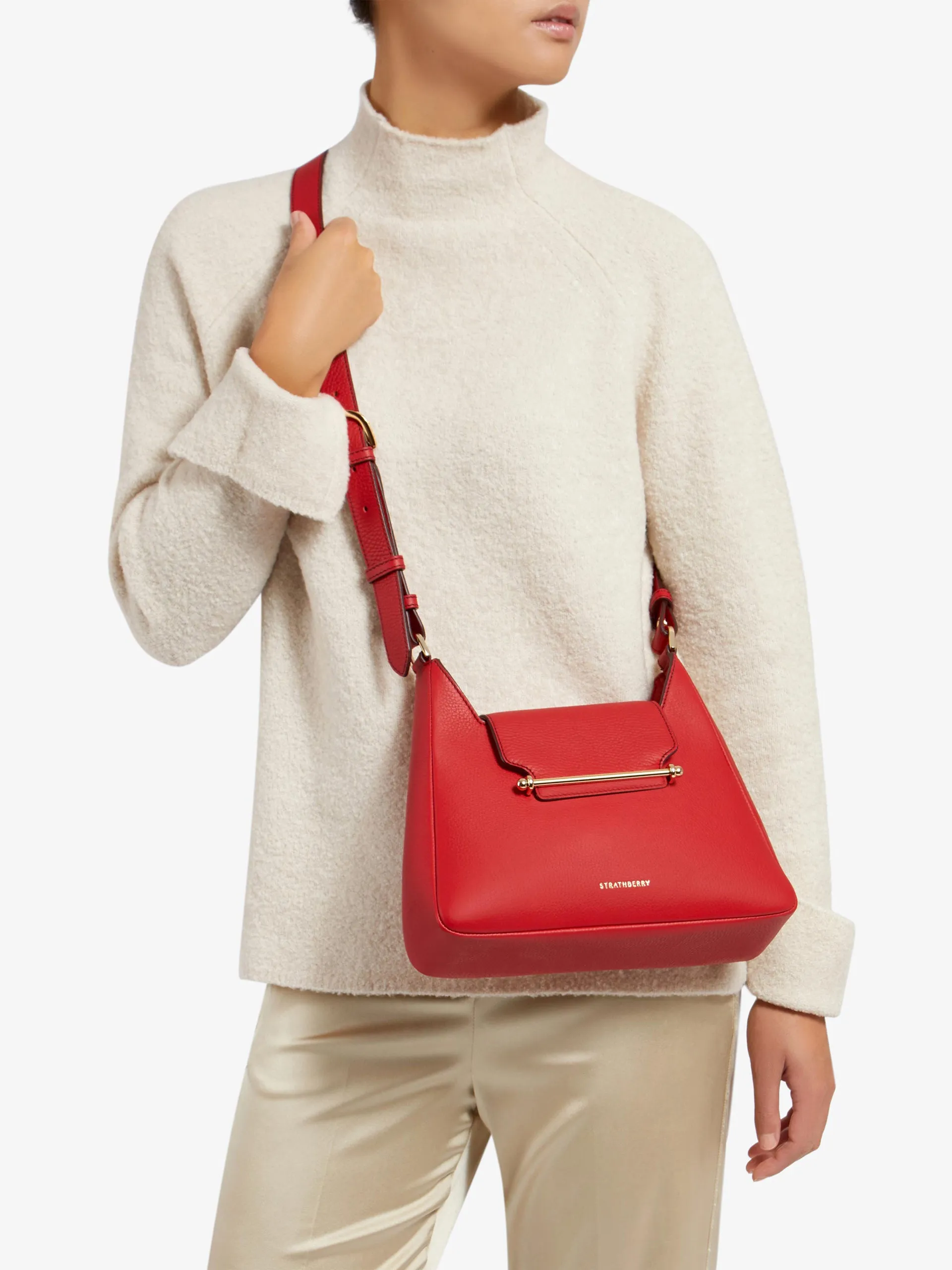 Multrees Hobo handbag in ruby red