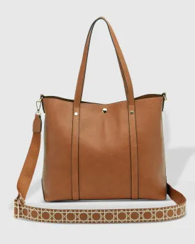 Nevada Ezra Tote Bag in Tan