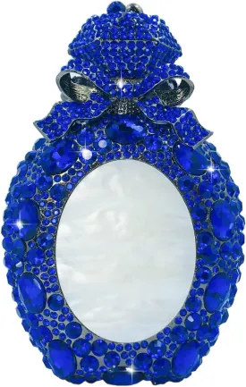 Novelty Perfume Women Crystal Clutch Evening Bags Formal Party Prom Rhinestone Clutch Purses and Handbags,Mini
