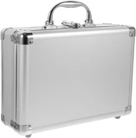 NUOBESTY Stylish Aluminum Suitcase Men's Metal Case Briefcase Design Portable for Tools/cameras