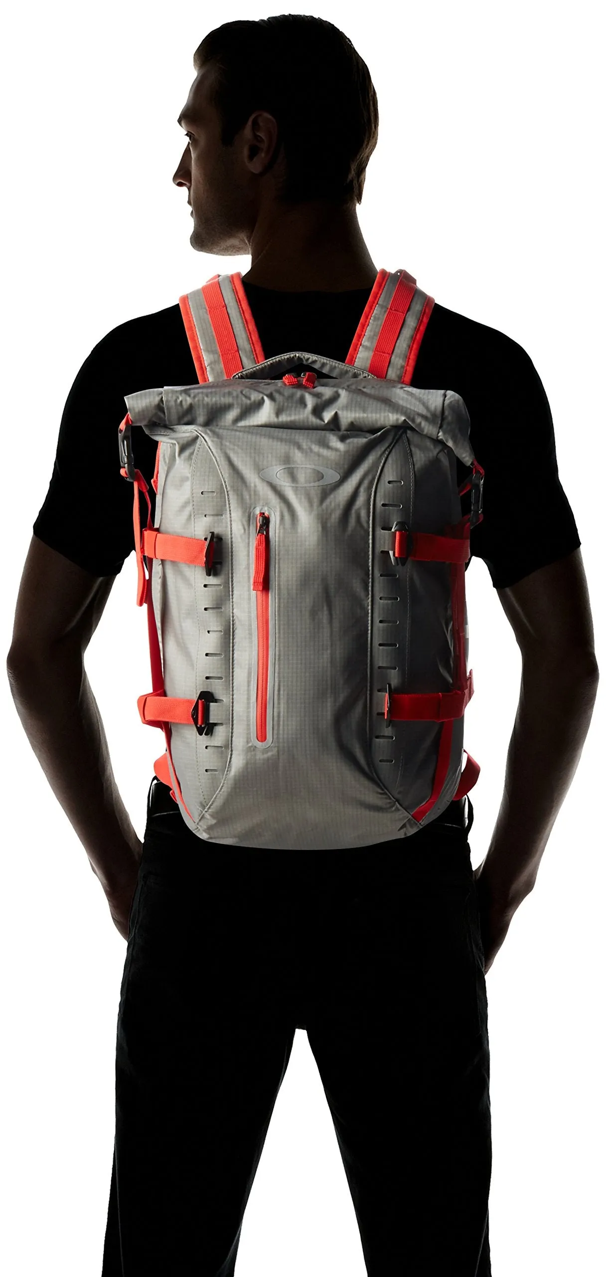 Oakley Mens Motion 26 Backpack, Grigio Scuro, 20" H x 13" W x 3" D
