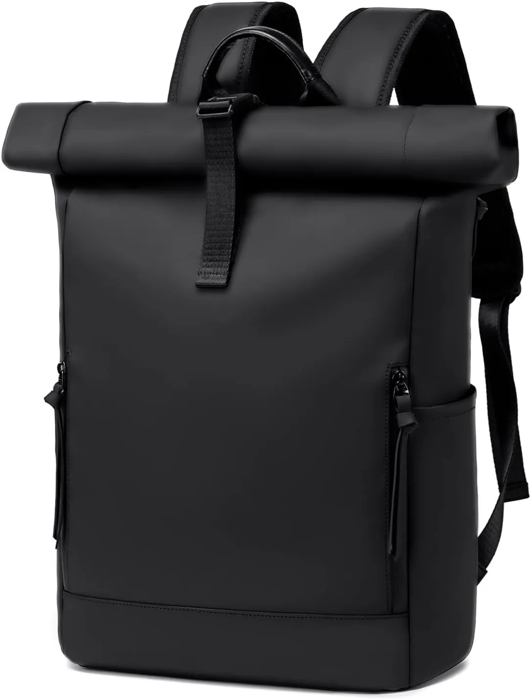 Rolltop Backpack for Men, Functional Stylish Laptop Backpack with Magnetic Latch Design, 24L/32L Waterproof College Work Commuter Business Travel Backpack Fits 15.6 Inch Tablet, Notebook