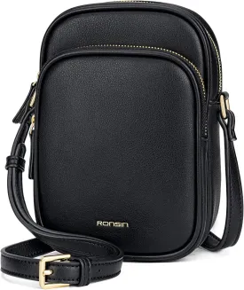 RONSIN Small Crossbody Bags for Women Cell Phone Purse PU Leather Cross Body Purse Handbags with Adjustable Strap