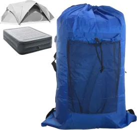 ROYAL BLUE (26" H x 14" Dia.) Tent Replacement Bag, Tent Bag. Also, for Flip Seat, Bleacher Seat, Booster Seat, Stroller, Laundry, & Camping. 420D Polyester w/Adjustable Straps & Mesh Pocket.