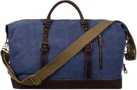 S-ZONE Duffle Bag for Travel Canvas Duffel Bag Carry on Weekender Bag for Men