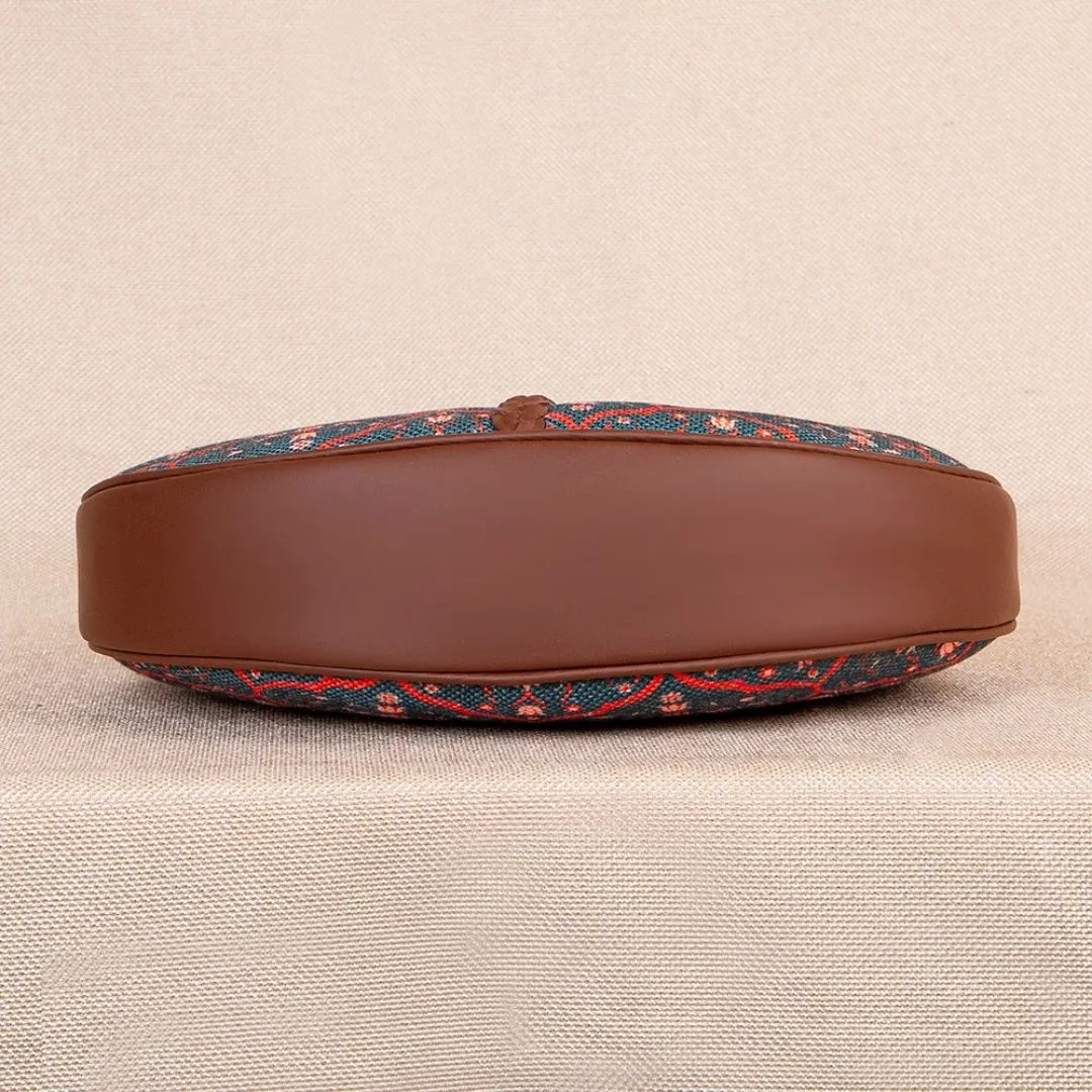 Sheesh Mahal Jaali Motif Hobo Bag