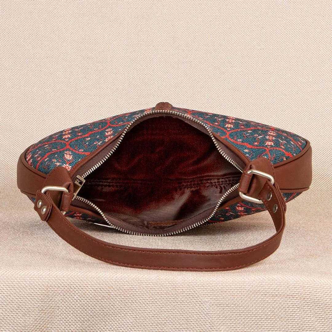 Sheesh Mahal Jaali Motif Hobo Bag