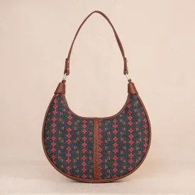 Shobha Niwas Lotus Motif Hobo Bag
