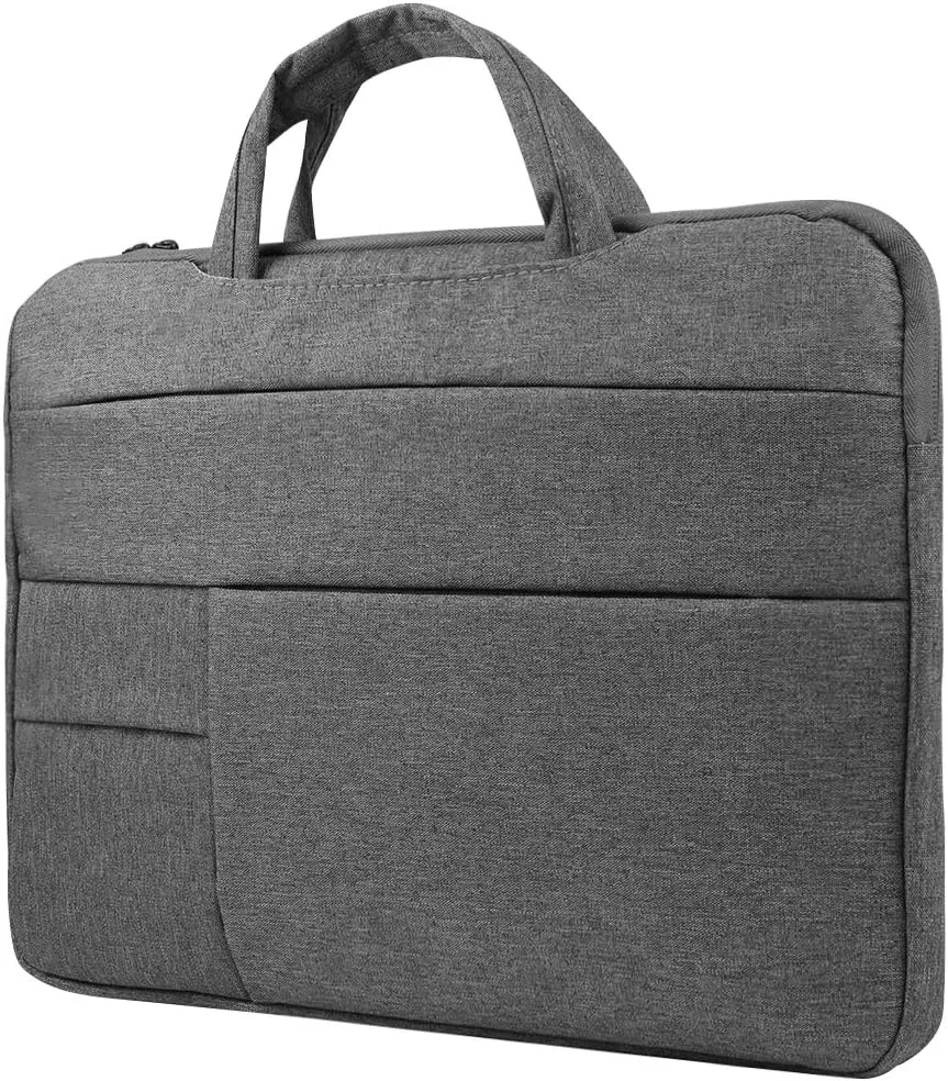 Slim Thin Lightweight 15.6 in Laptop Carrying Case Briefcase Bag for School, College, Professional Executives, Work Meetings