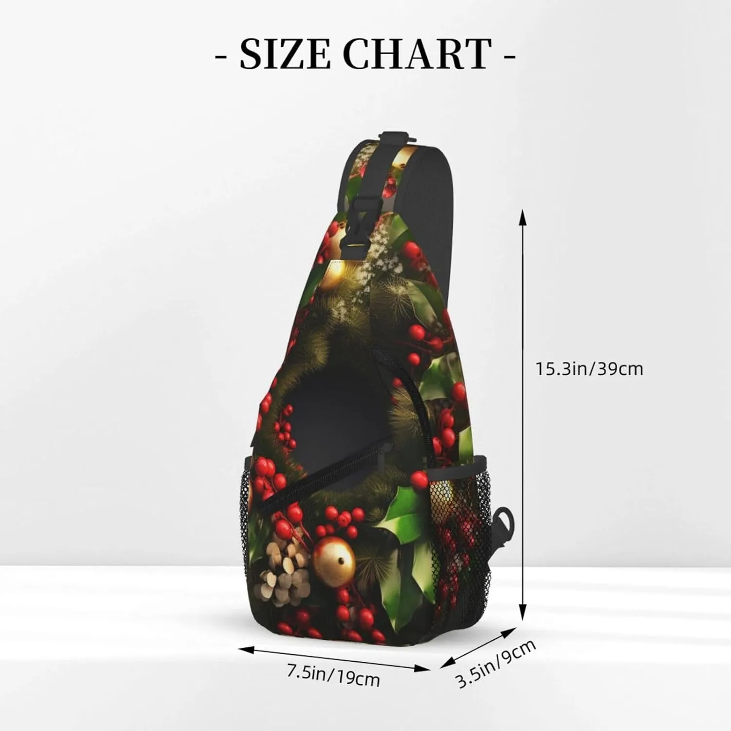Sling Bag Crossbody Shoulder Bag Cross Chest Bag Color butterfly pattern Sling Backpack Travel Hiking Daypack