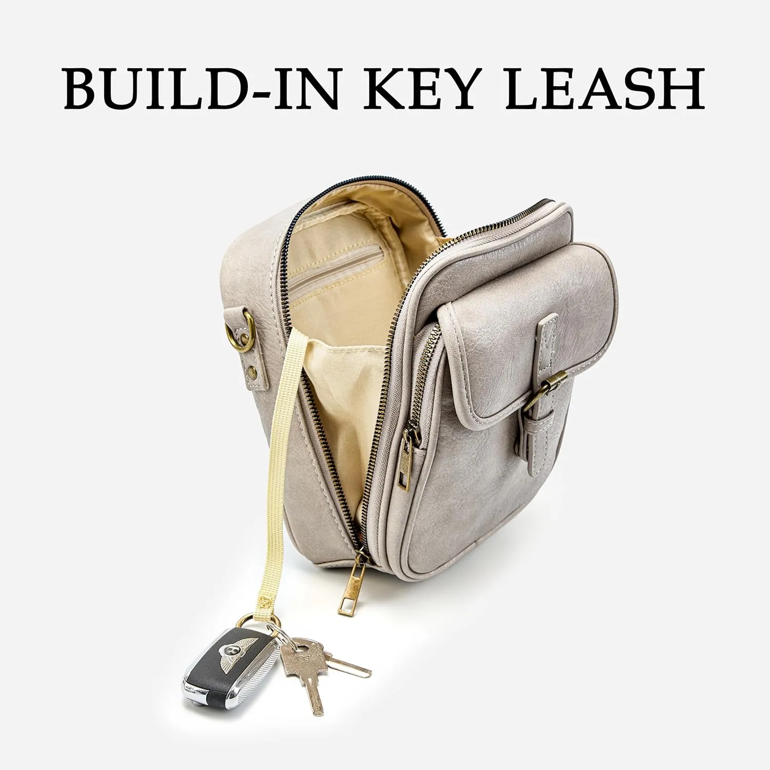 Small Messenger Bag Vegan Leather Crossbody Bag for Women Men, Vintage Cross Body Shoulder Purse with Card Slots