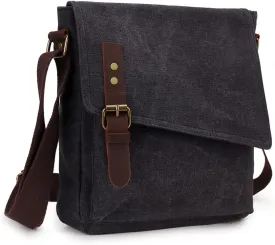 Small Messenger Bag,VONXURY Water Resistant Shoulder Bag Canvas Crossbody Purse for Women Men