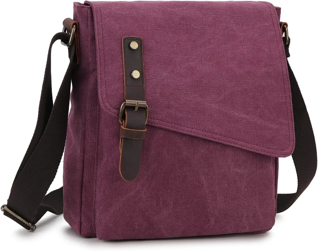 Small Messenger Bag,VONXURY Water Resistant Shoulder Bag Canvas Crossbody Purse for Women Men