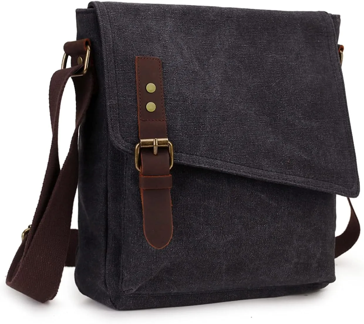 Small Messenger Bag,VONXURY Water Resistant Shoulder Bag Canvas Crossbody Purse for Women Men
