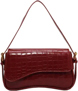 Small Shoulder Bag Y2K Purses for Women Crocodile Handbag Clutch Purse Classic Crossbody Bag Satchel Purse