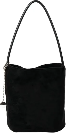 Small Suede Tote Shoulder Bags For Women Slouchy Satchel Womens Bucket Purses Retro Handbag Work Travel Fall