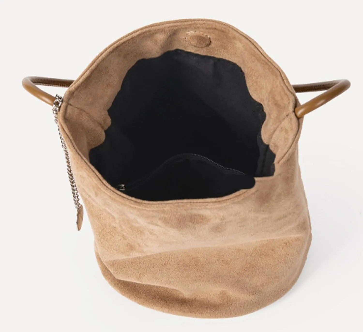 Small Suede Tote Shoulder Bags For Women Slouchy Satchel Womens Bucket Purses Retro Handbag Work Travel Fall