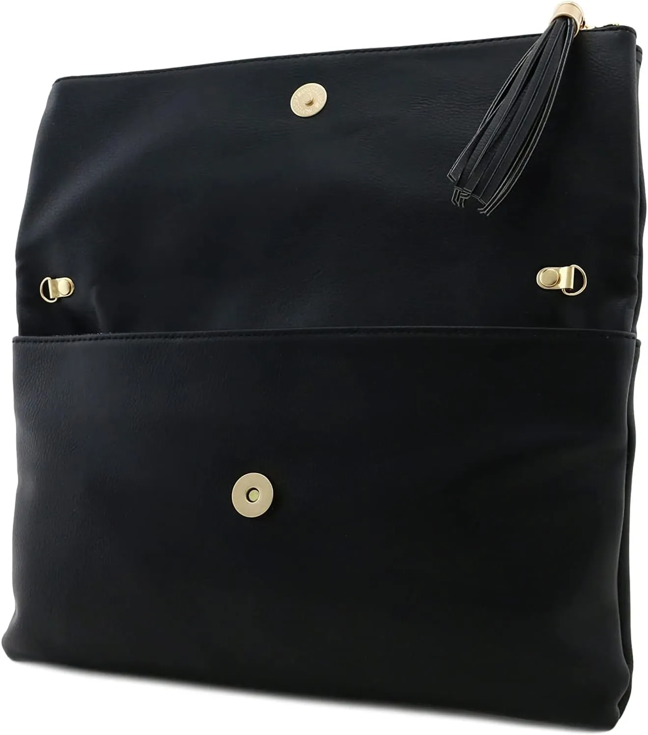 Solene Envelope Clutch Bags for Women Foldover Crossbody Tassel Wallet with Chain Strap, Elegant Evening Purse