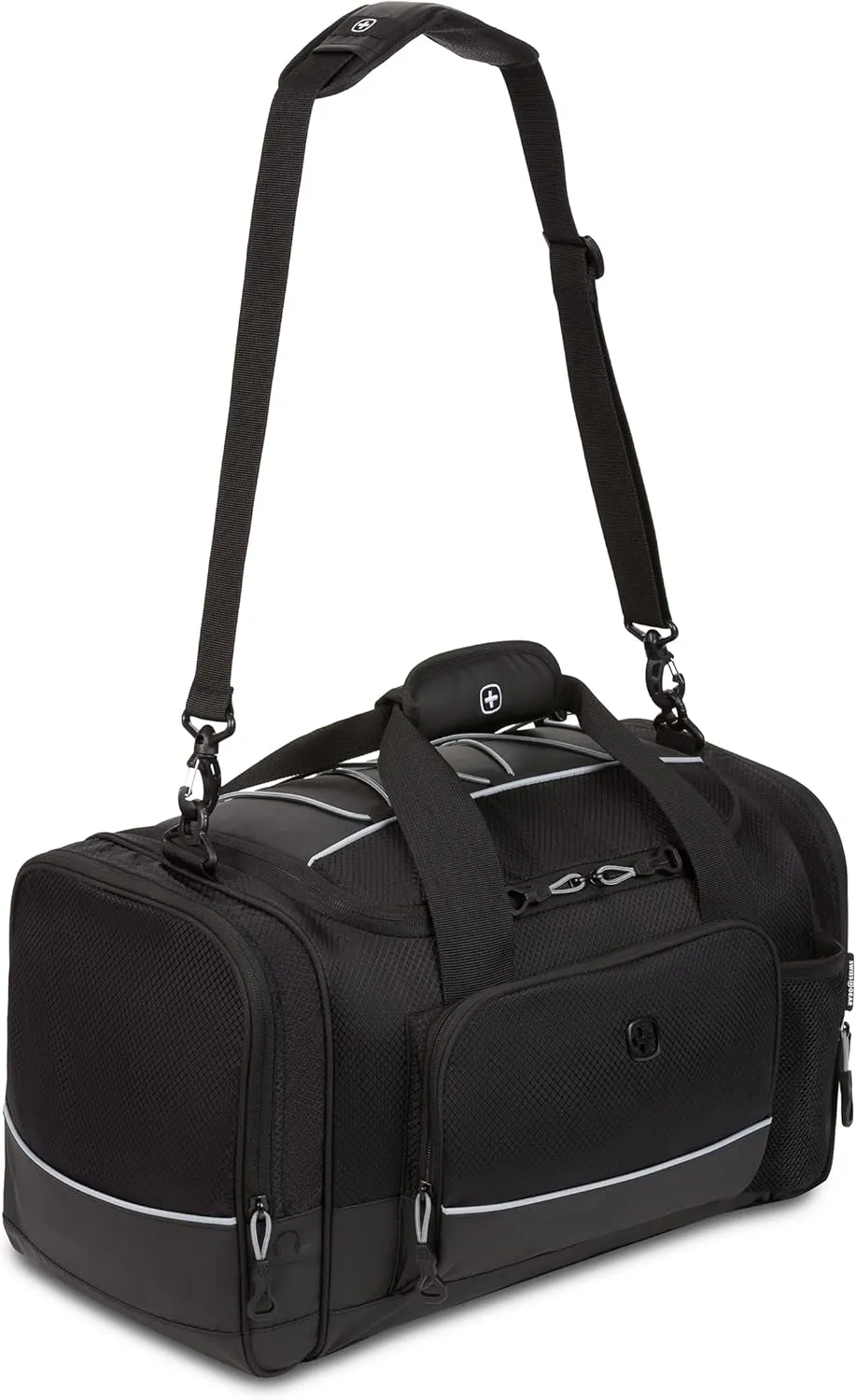 SwissGear Apex Duffle Bag for Travel and Gym with Bungee-Cord System