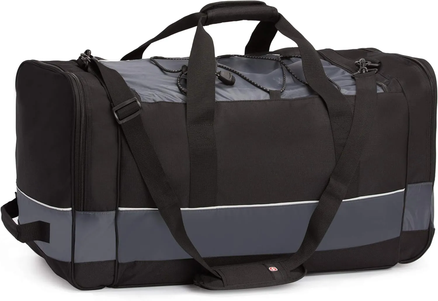 SwissGear Apex Duffle Bag for Travel and Gym with Bungee-Cord System