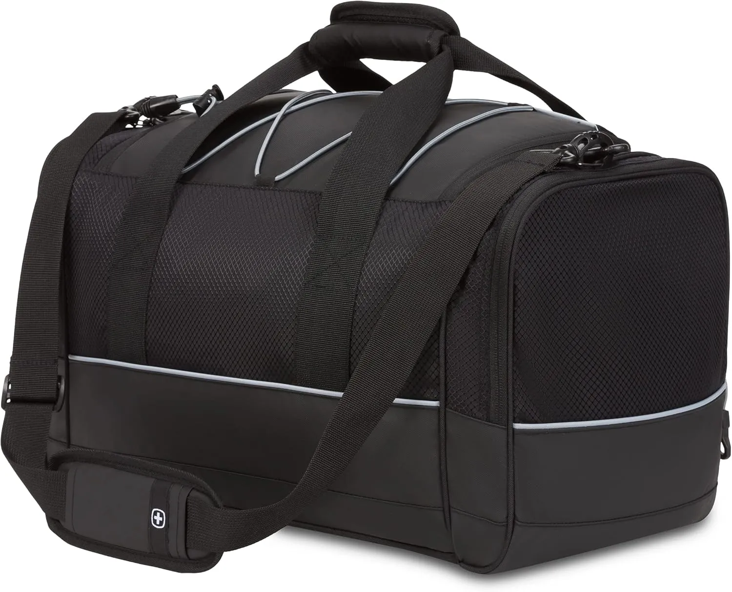 SwissGear Apex Duffle Bag for Travel and Gym with Bungee-Cord System