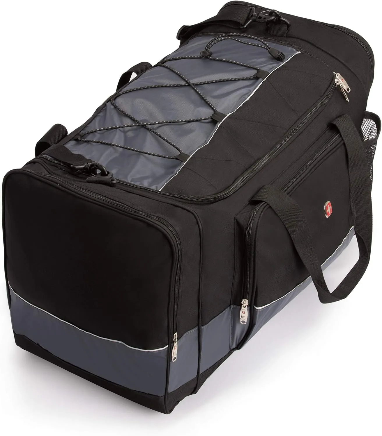 SwissGear Apex Duffle Bag for Travel and Gym with Bungee-Cord System