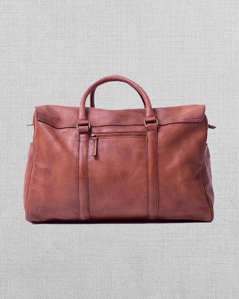 Travel Essentials Leather Travel Bag