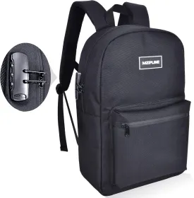 Travel Laptop Backpack, 15.6 inch Anti Theft Slim Durable Work Backpack With Combination Lock for Men & Women (Minimalist Style)
