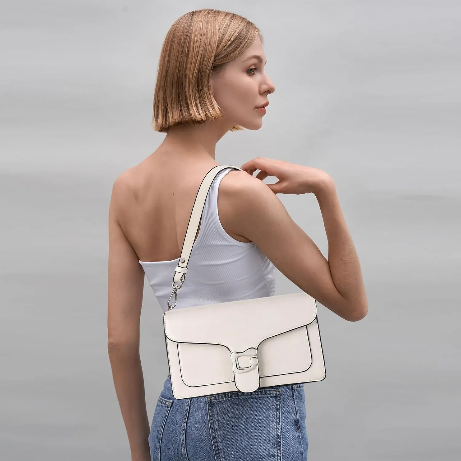 Travistar Crossbody Bags for Women Trendy - Small Cross Body Purse Shoulder Bag Leather Handbags Evening Clutch with 2 Straps
