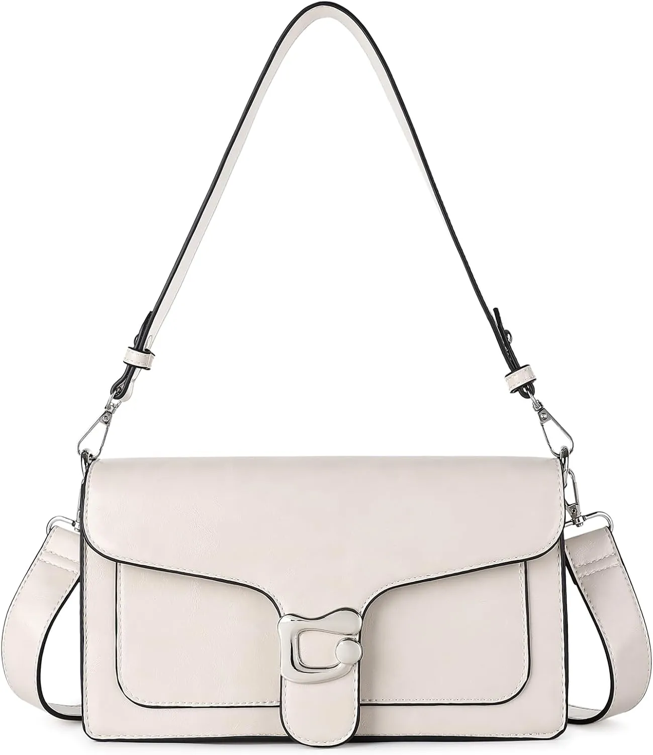 Travistar Crossbody Bags for Women Trendy - Small Cross Body Purse Shoulder Bag Leather Handbags Evening Clutch with 2 Straps