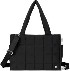 WESTBRONCO Puffer Crossbody bags for Women Puffy Quilted Tote Handbags Nylon Weekender Overnight Bag with Adjustable Strap
