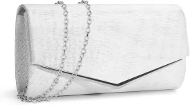 Womens Evening Clutch Bag Elegant Cocktail Bridal Handbag Wedding Party Purse