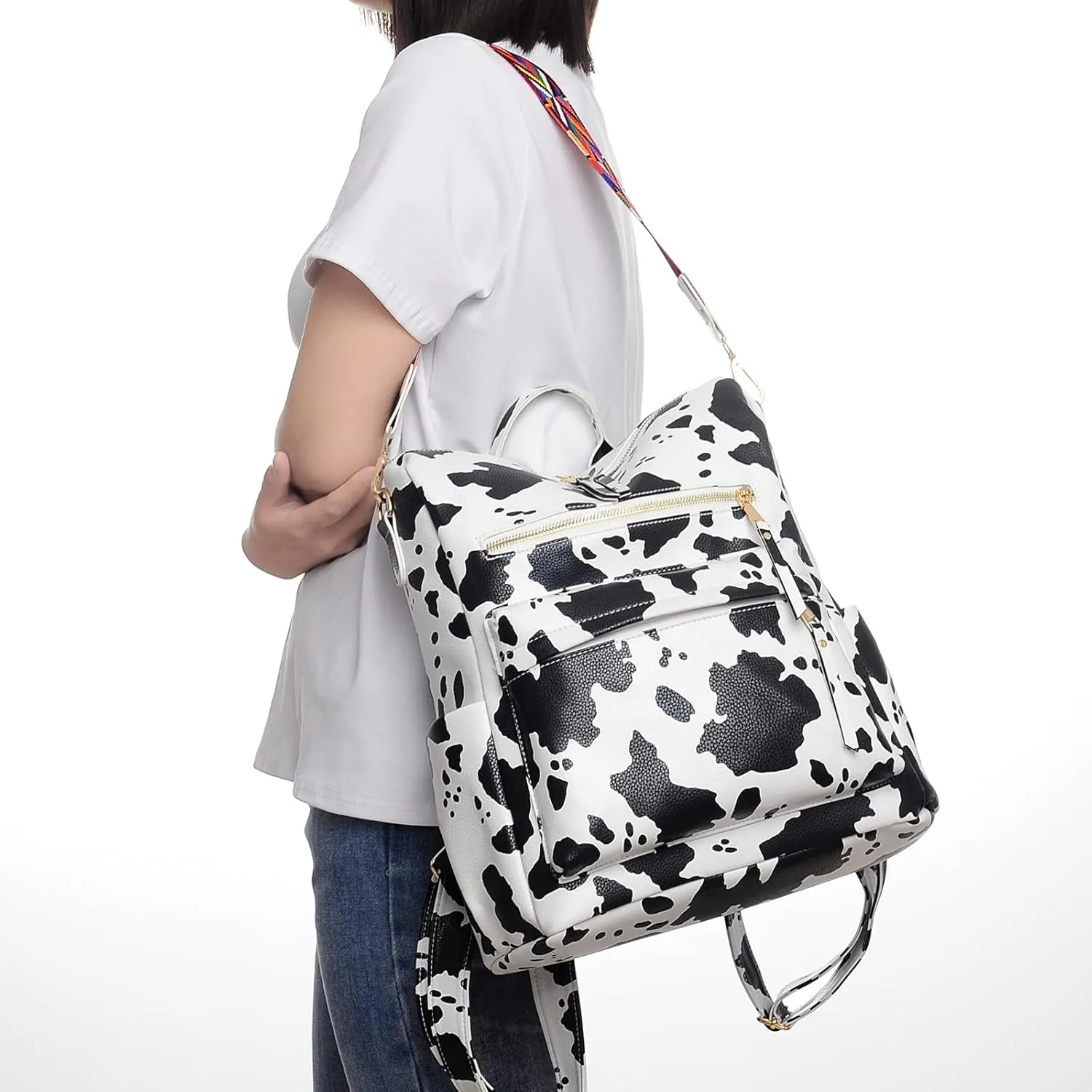 Women's Fashion Backpack Purse Multipurpose Design Convertible Satchel Handbags Shoulder Bag Travel bag