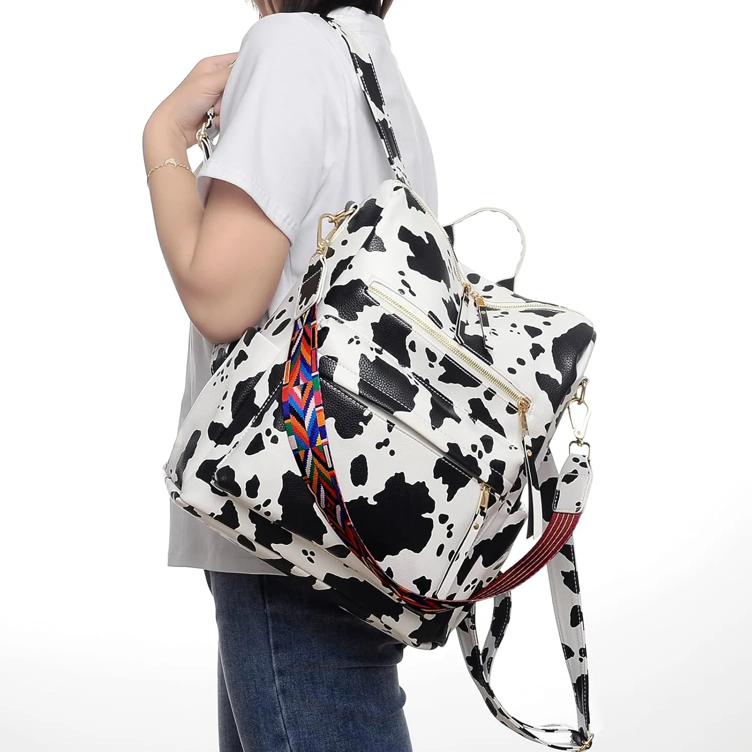 Women's Fashion Backpack Purse Multipurpose Design Convertible Satchel Handbags Shoulder Bag Travel bag