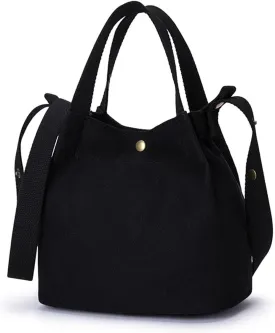 YONBEN Canvas Crossbody Bag Handbag - Small Tote Bag with Comfortable Handles - Lightweight and Stylish