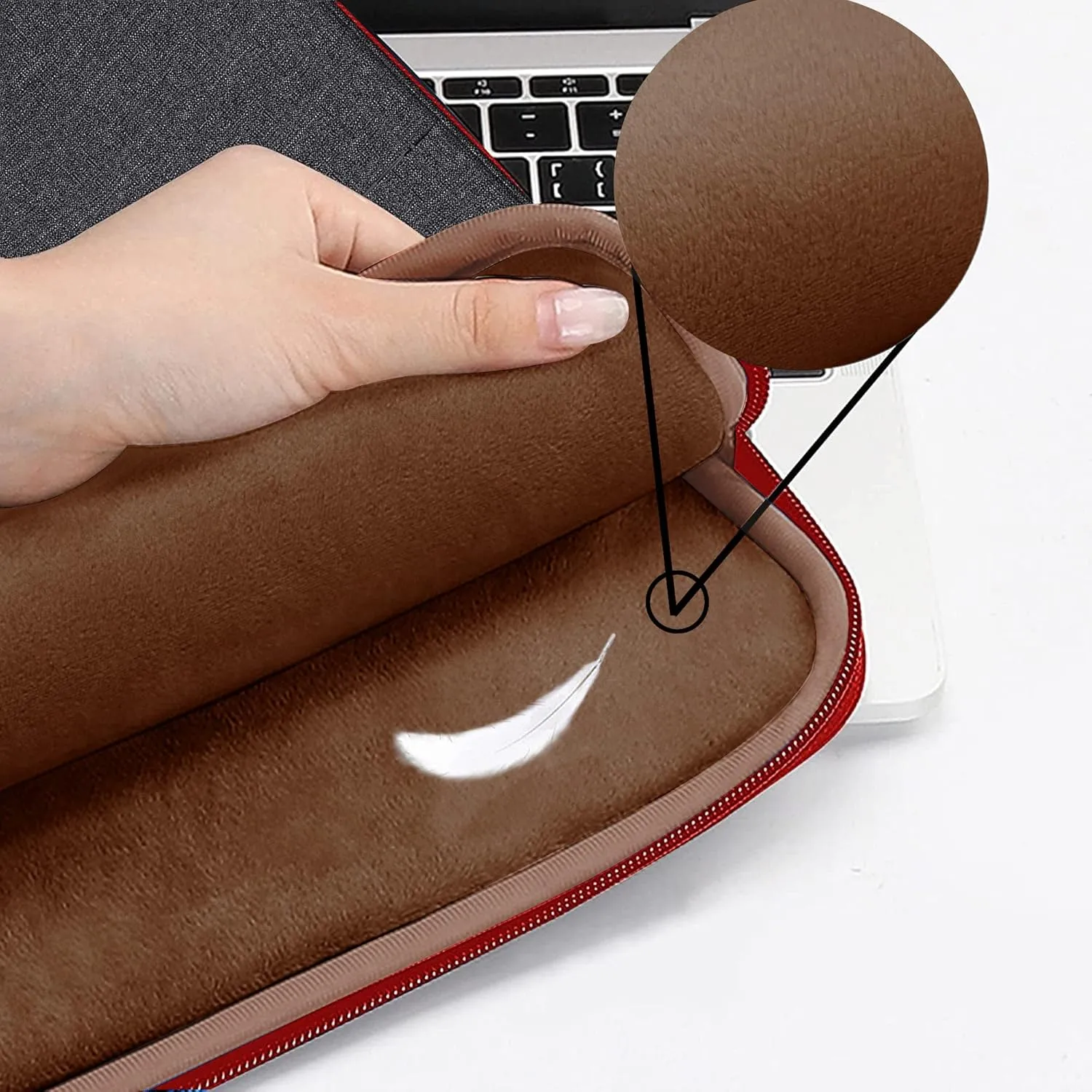 ZINZ Slim & Expandable Laptop Backpack 15 15.6 16 Inch Sleeve with USB Port, Spill-Resistant Notebooks Bag Case for Most 14-16 Inch MacBooks Surface-Books Dell HP Lenovo Asus Computers,B01RD01