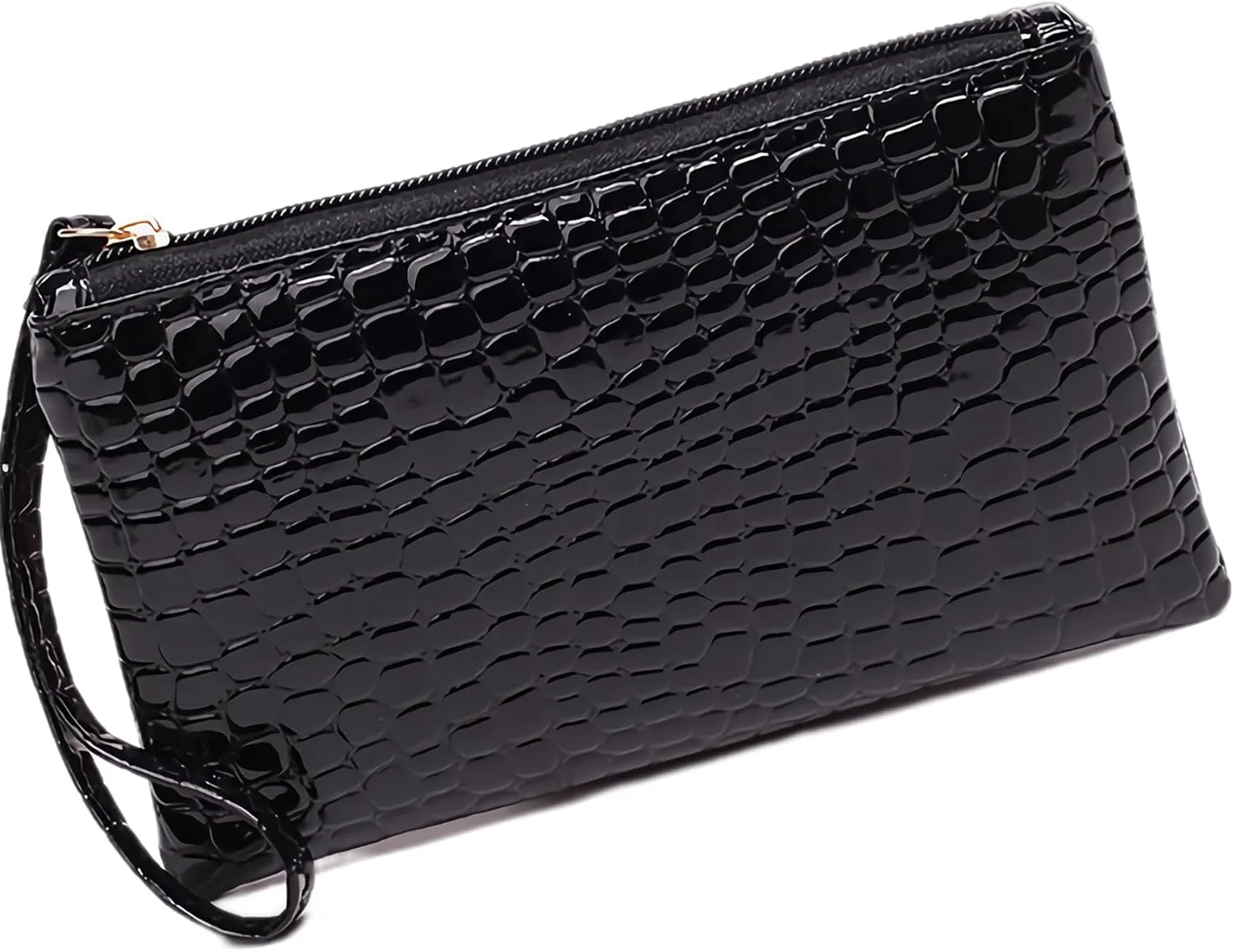 Zoranala Women Purse Wristlet Wallet Evening Bag,Small Purse Vegan Leather Handbag for Cocktail Prom Party